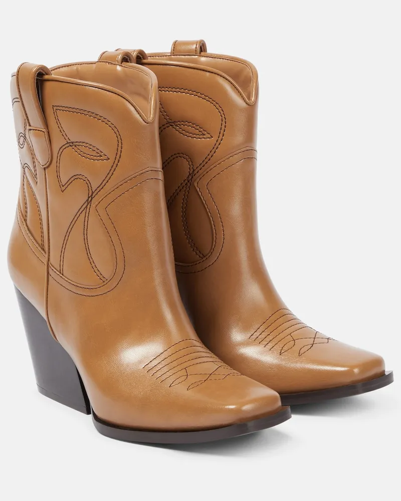 Stella McCartney Stivaletti in similpelle Marrone