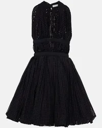 Alaïa Alaïa Miniabito Deesse in misto cotone Nero