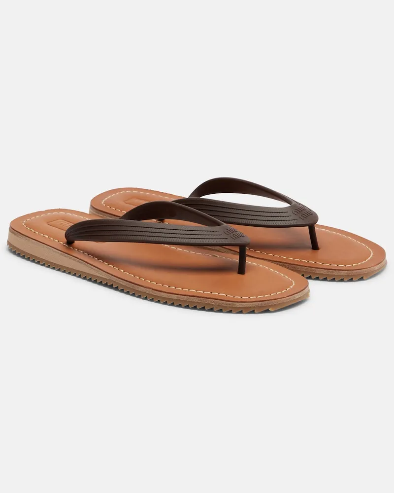 Miu Miu Sandali infradito Marrone
