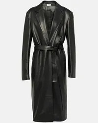 The Row Cappotto Babil in pelle Nero