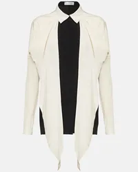 Victoria Beckham Blusa in seta crêpe de chine Multicolore