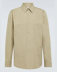 Burberry Camicia EKD in popeline di cotone Verde