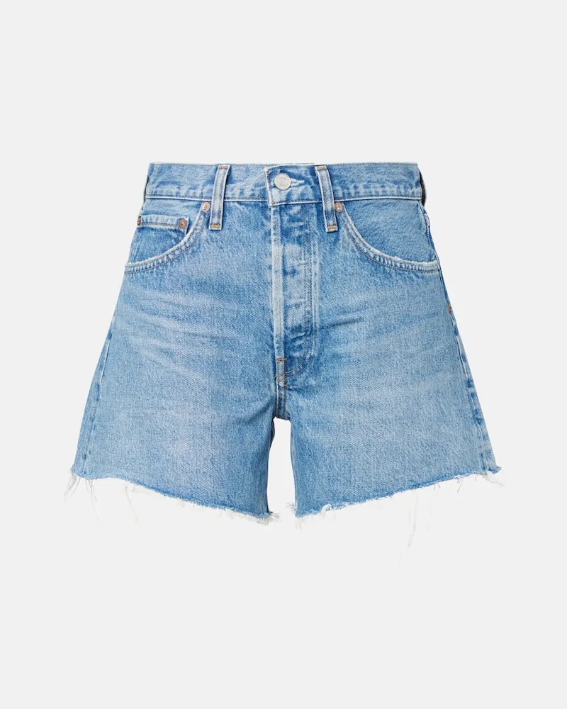 AGOLDE Shorts di jeans Parker Blu