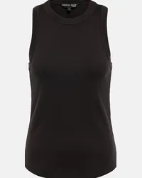 Veronica Beard Tank top Jordyn in jersey di cotone Nero