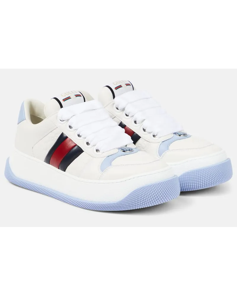 Gucci Sneakers Double Screener con pelle Multicolore