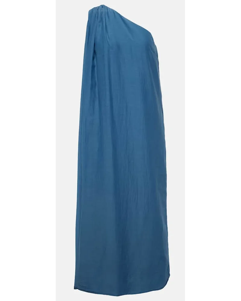 Velvet Abito lungo Diana in cotone e seta Blu