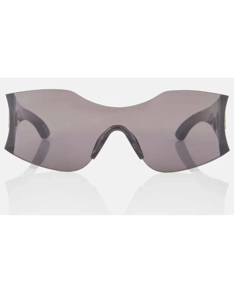 Balenciaga Occhiali da sole Hourglass Mask Grigio