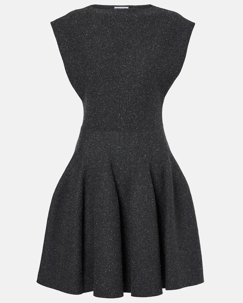 Alaïa AlaÃ¯a Abito corto Godet in misto seta Grigio
