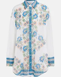 Juliet Dunn Camicia in cotone a fiori Multicolore