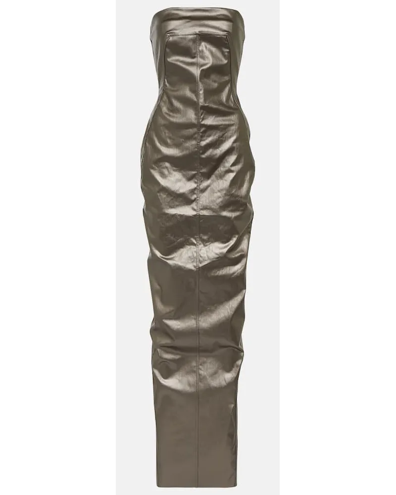 Rick Owens Abito lungo di jeans Lido Grigio