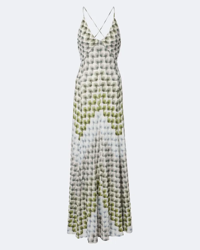 Missoni Abito lungo in lamé Multicolore