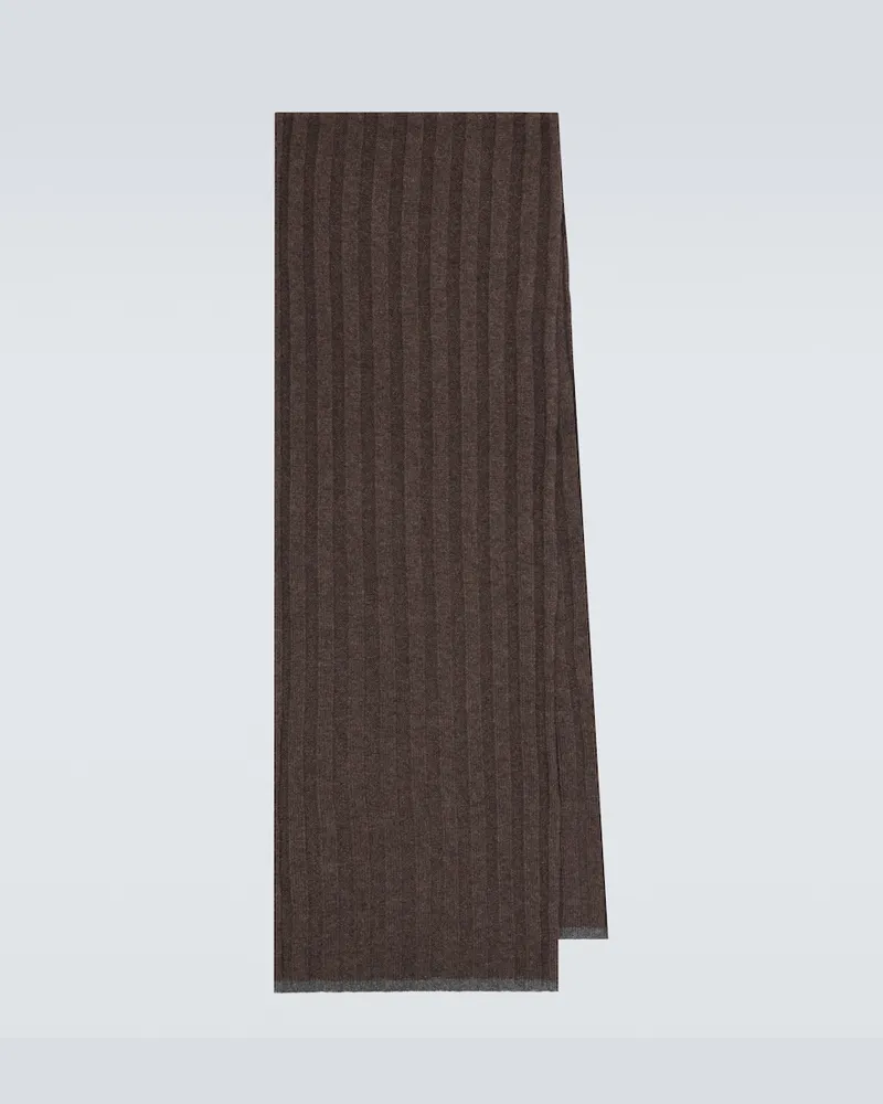 Brunello Cucinelli Sciarpa in cashmere Marrone