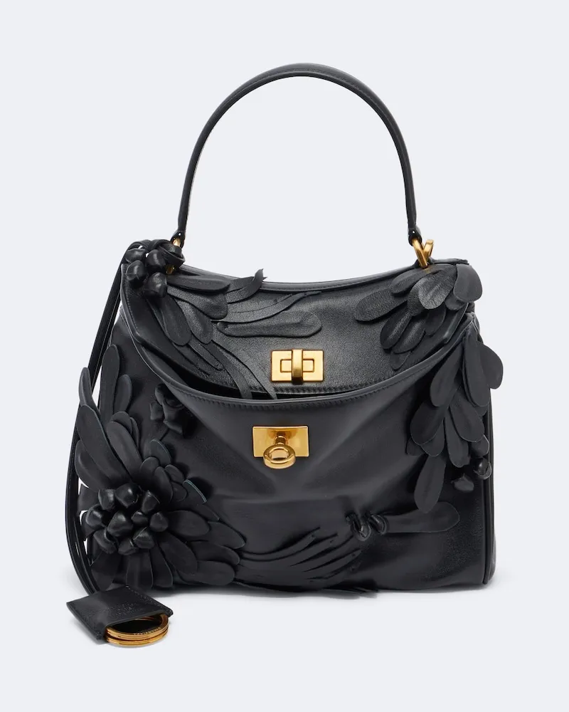 Balenciaga Borsa Rodeo Mini in pelle Nero