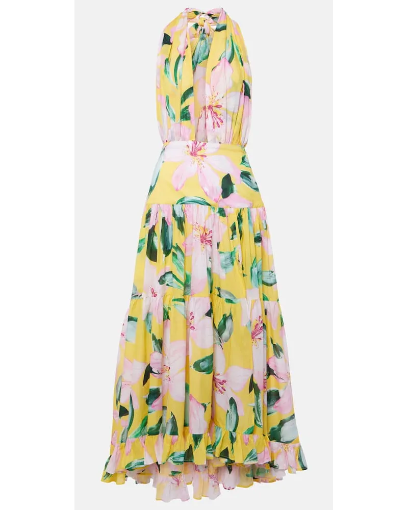 Alexandra Miro Abito midi Marie Rose in cotone Multicolore