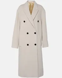 Isabel Marant Cappotto Theodore in misto lana Bianco