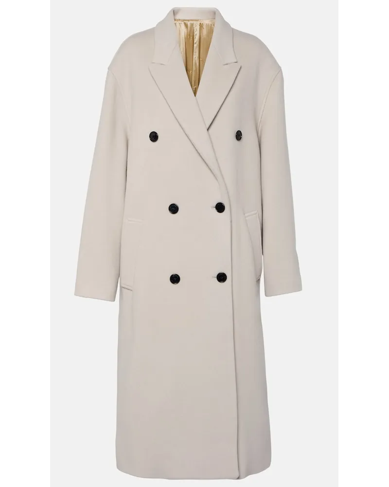 Isabel Marant Cappotto Theodore in misto lana Bianco