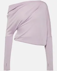 Tom Ford Pullover in cashmere e seta Viola