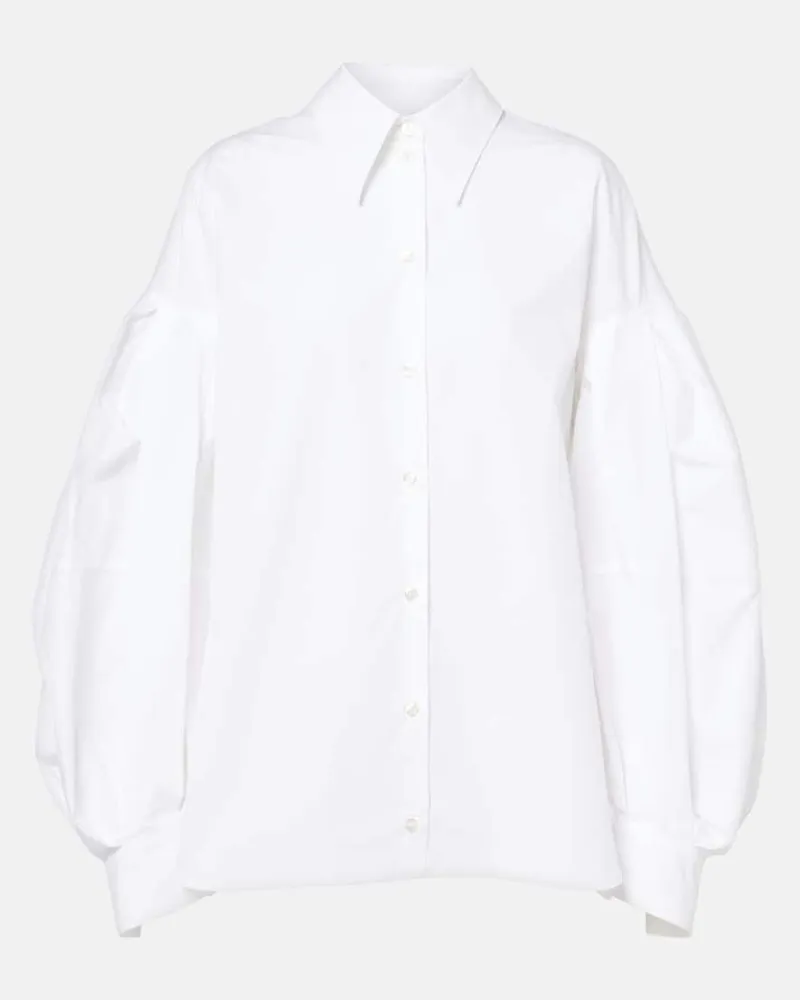 Nina Ricci Camicia in popeline di cotone Bianco