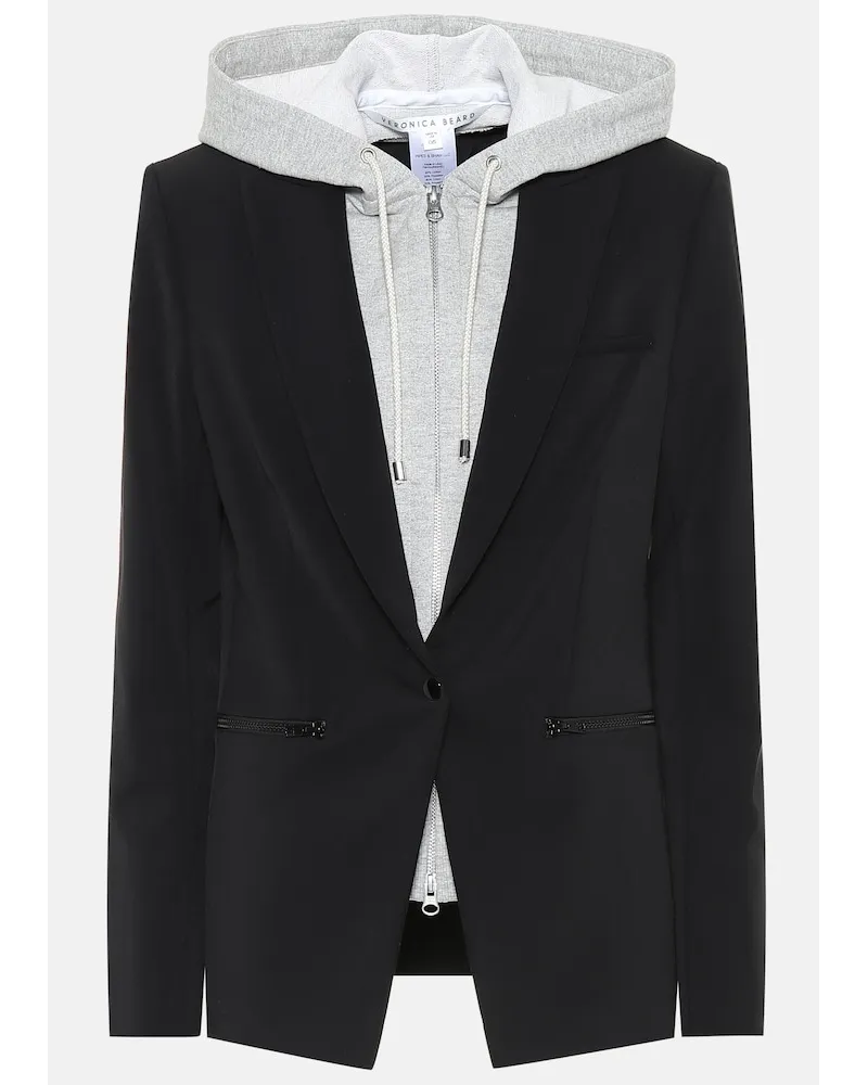 Veronica Beard Blazer Scuba Dickey Nero