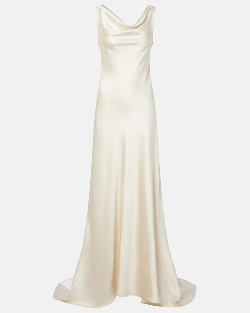 Róhe Róhe Sposa – Abito lungo in satin Bianco
