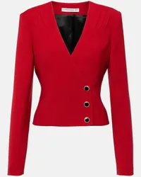 Alessandra Rich Blazer doppiopetto in lana Rosso