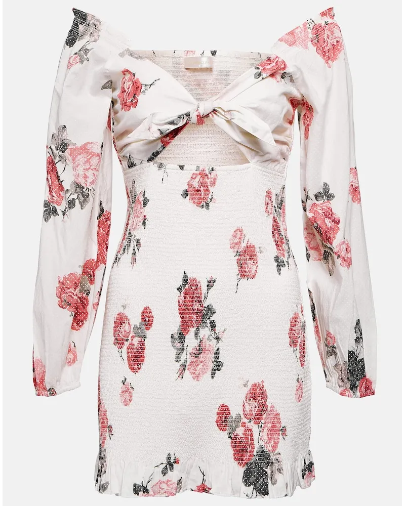 LoveShackFancy Miniabito Kyndra in cotone con stampa Rosa