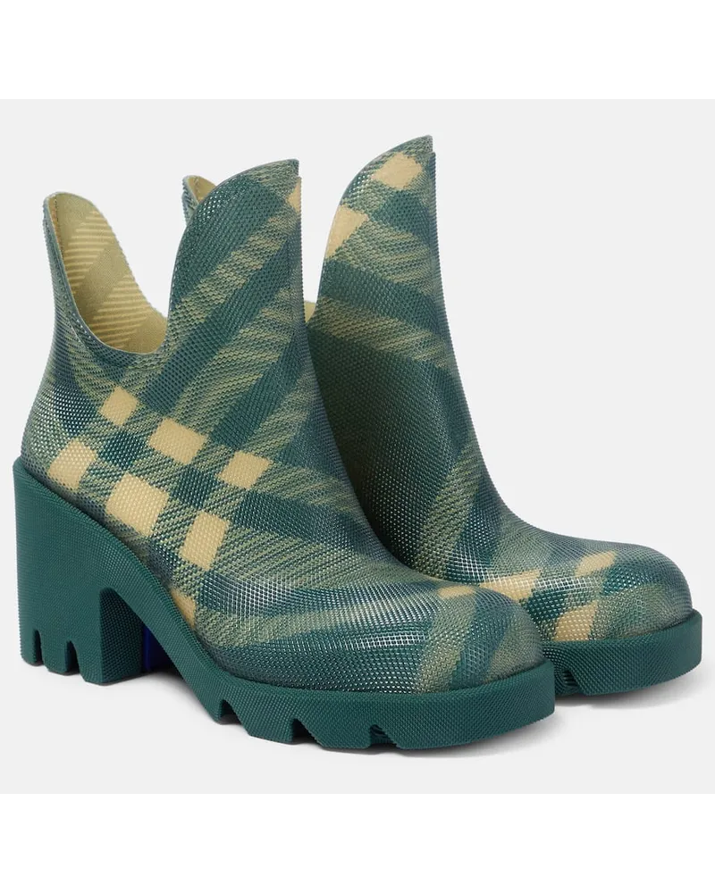 Burberry Stivaletti Burberry Check 65 Verde