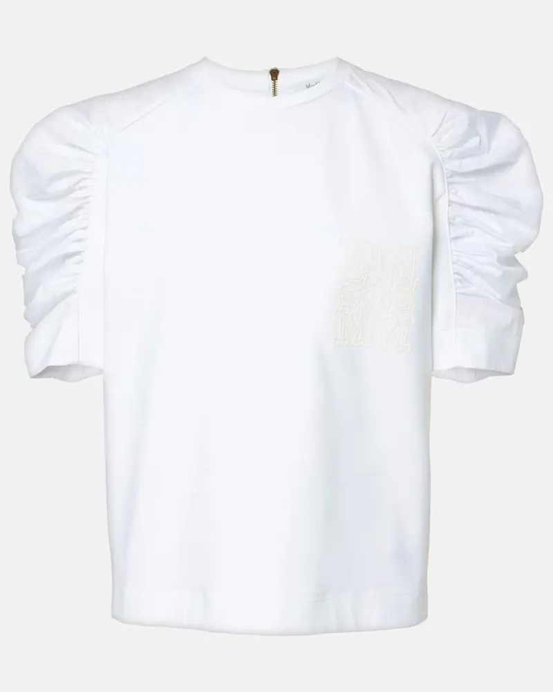 Max Mara T-shirt Mantide in jersey Bianco
