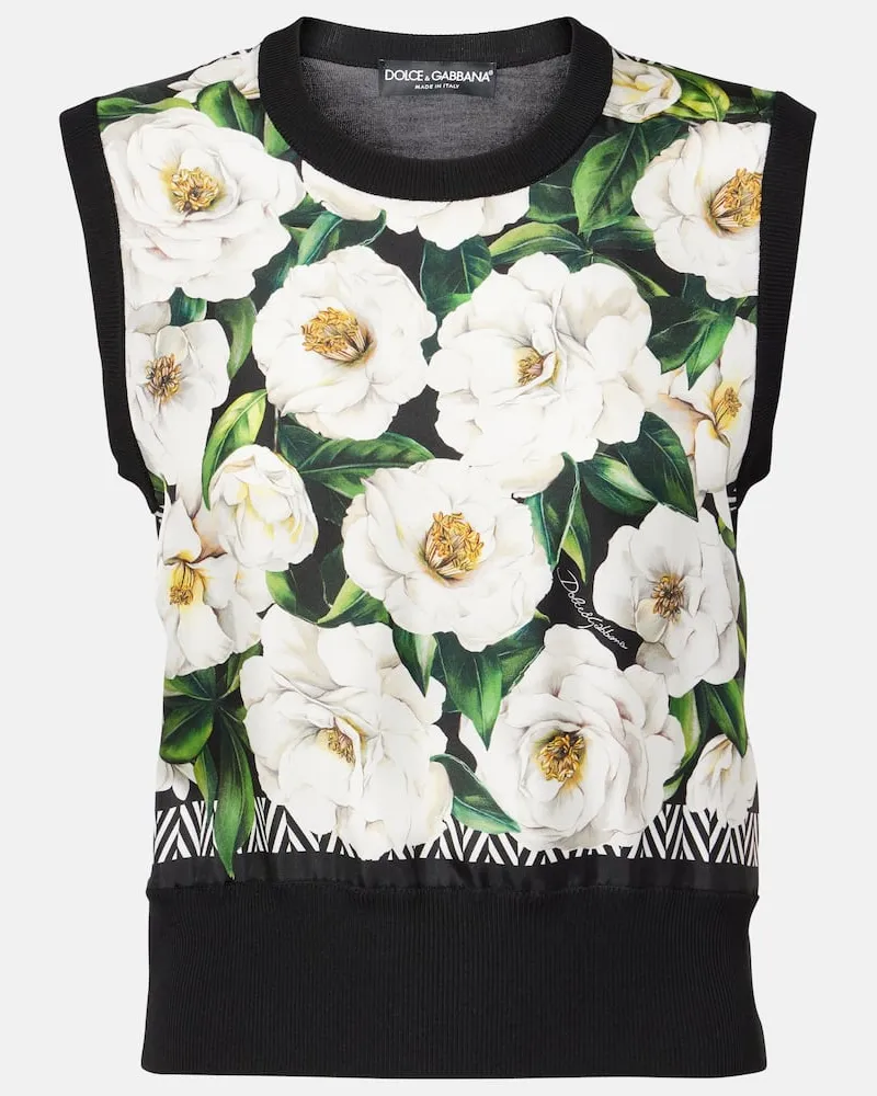 Dolce & Gabbana Pullover in seta Multicolore