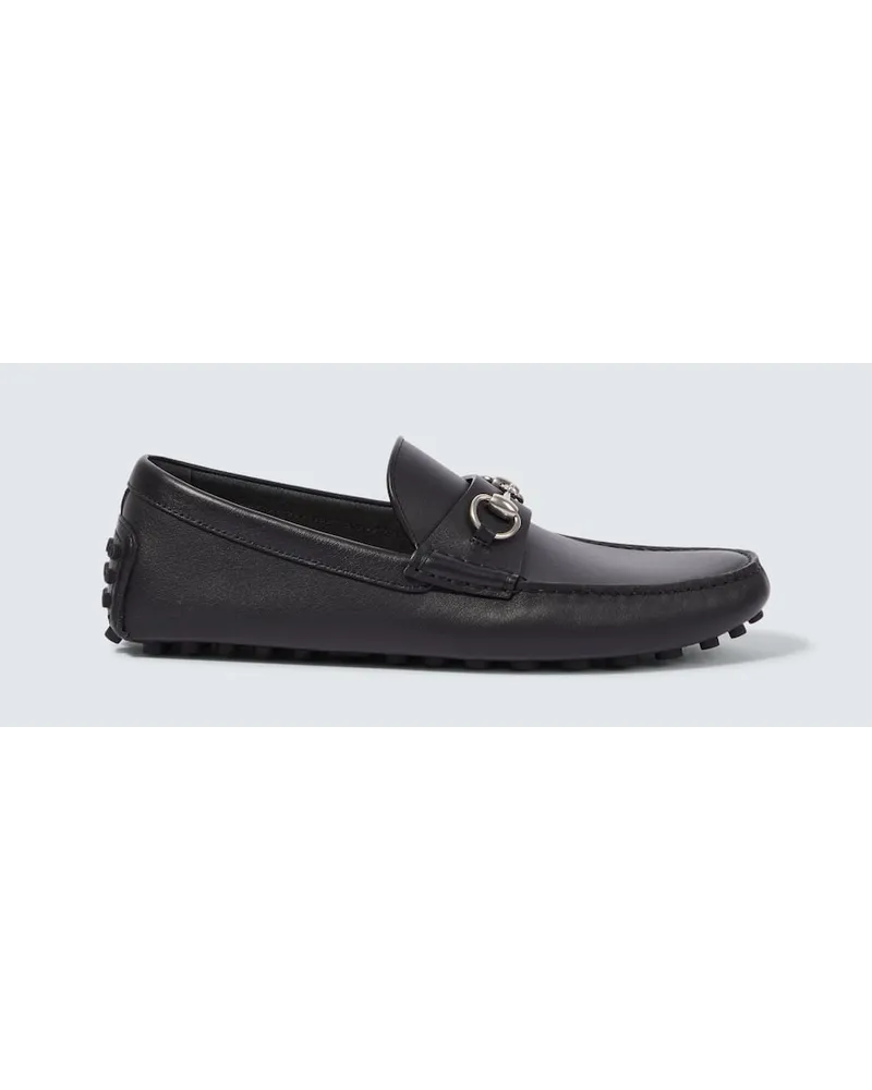 Gucci Mocassini Horsebit in pelle Nero