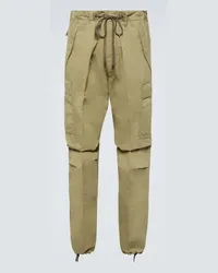 Tom Ford Pantaloni cargo Enzyme in cotone Verde