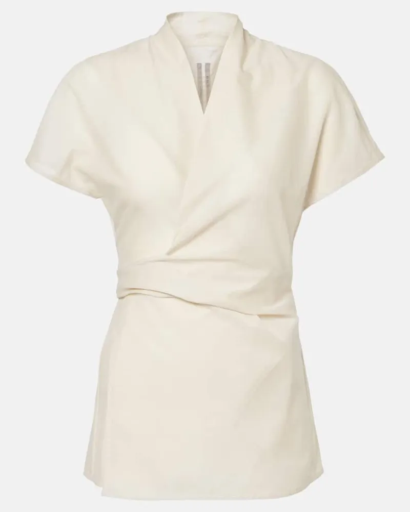 Rick Owens Top a portafoglio Laura in cotone Bianco