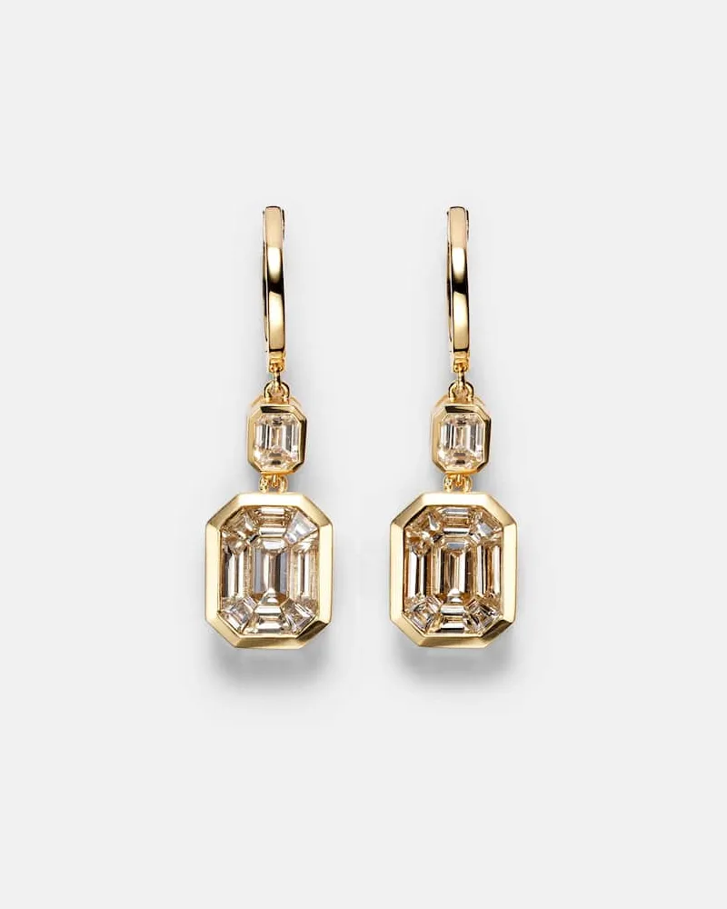 SHAY Orecchini Illusion in oro 18kt con diamanti Oro
