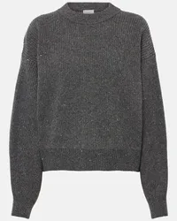 Brunello Cucinelli Pullover in misto lana Grigio