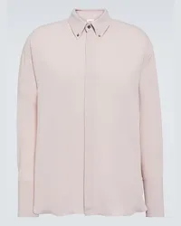 AMI Paris Camicia in misto seta Rosa