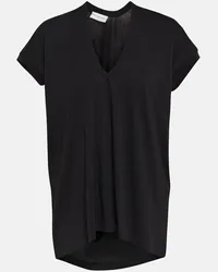 Dries van Noten T-shirt in jersey di cotone Nero