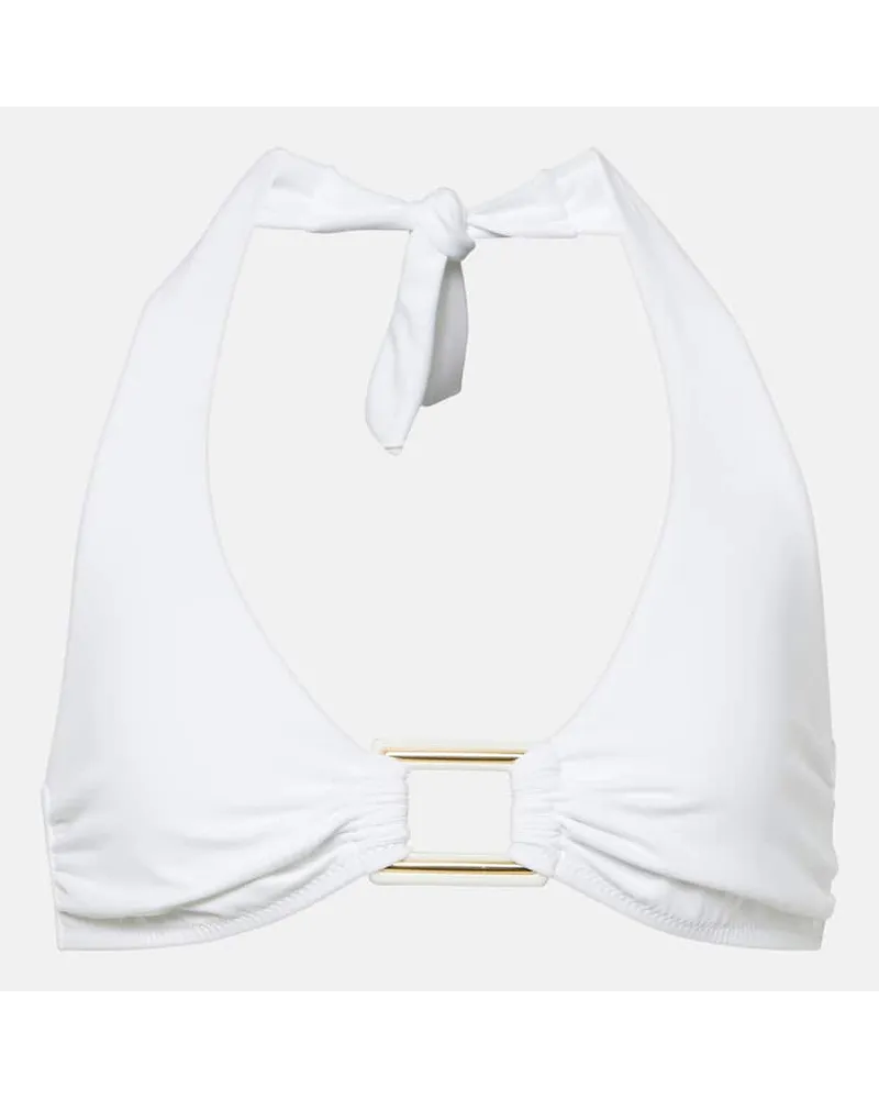 Melissa Odabash Top bikini Paris con anello Bianco