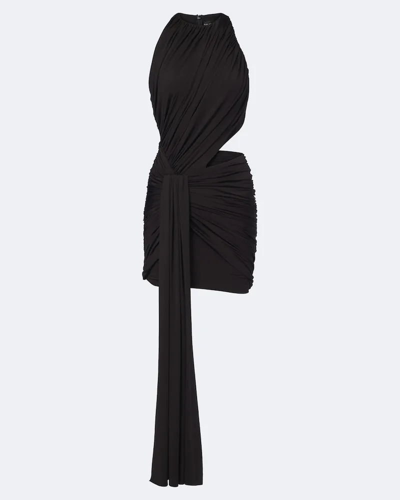 David Koma Abito corto con cut-out Nero