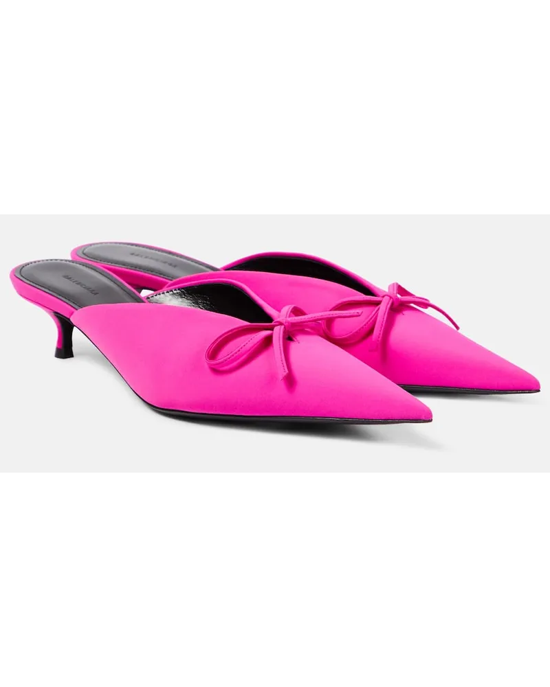 Balenciaga Pumps Knife Bow con pelle Rosa