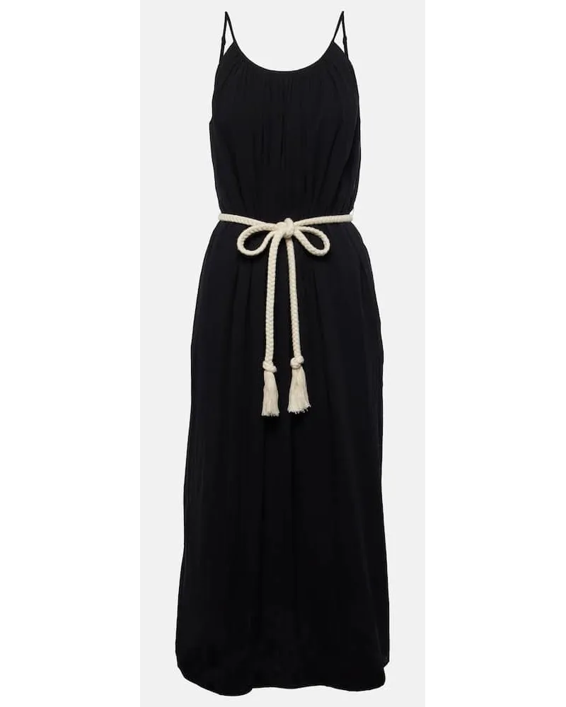 Velvet Abito lungo Lorelei in cotone Nero