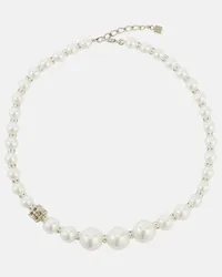 Givenchy Collana con perle bijoux e Swarovski Bianco