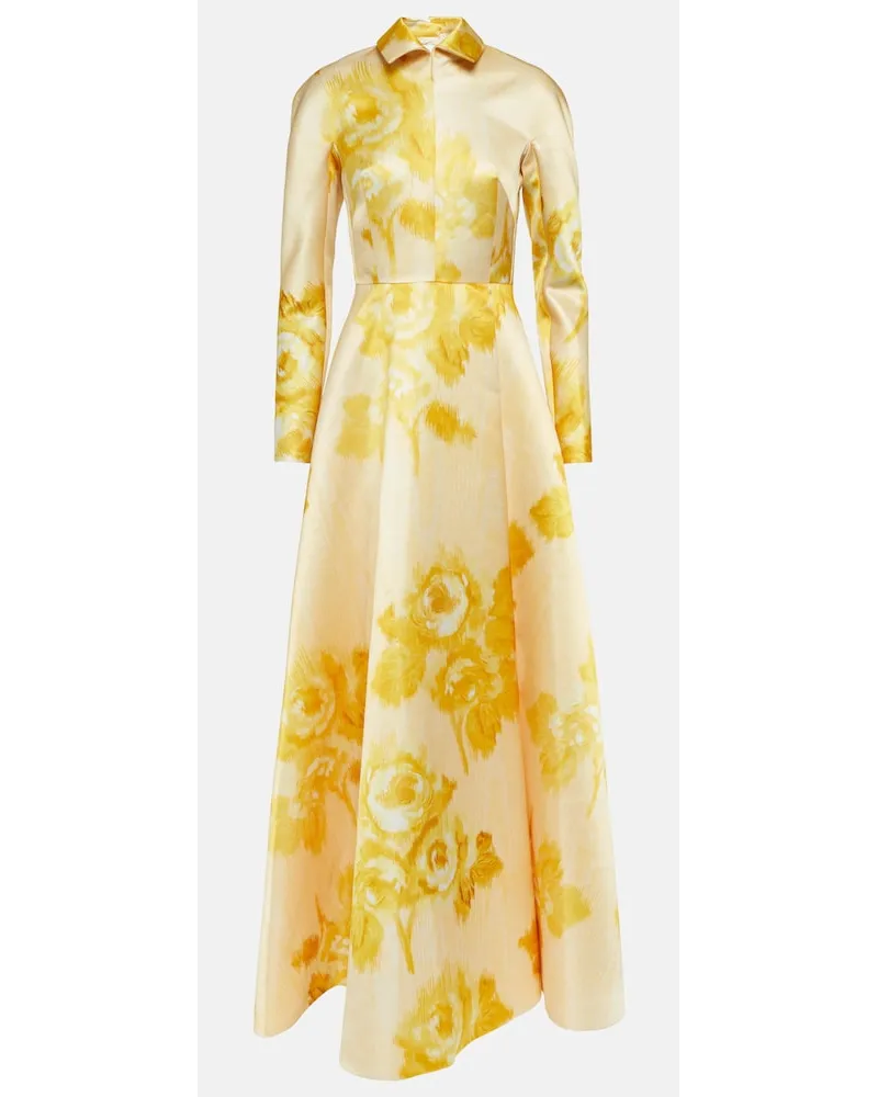 EMILIA WICKSTEAD Abito lungo Rue con stampa Giallo