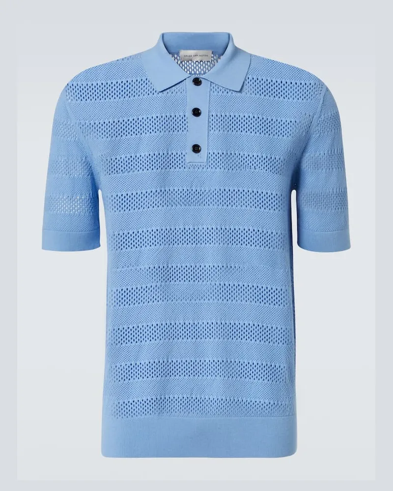 Dries van Noten Polo in maglia Blu