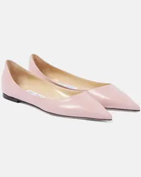 Jimmy Choo Ballerine Love in pelle Rosa