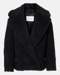 Max Mara Giacca Radice in teddy Nero