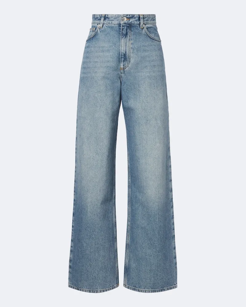 Erdem Jeans a gamba larga e vita alta Blu