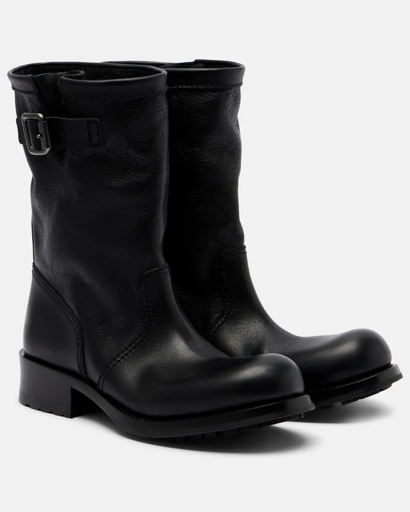 Prada Stivali in pelle Nero