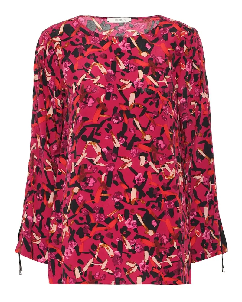 Dorothee Schumacher Blusa Daydream Meadow in misto seta Rosa