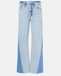 Frame Denim Jeans a gamba larga Le Baggy Palazzo a vita media Blu