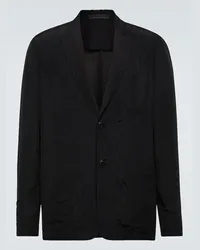 Giorgio Armani Blazer monopetto oversize Nero